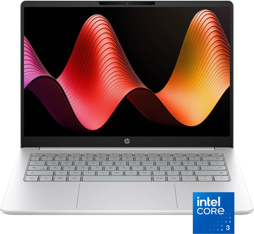 HP - 14" 2K Touchscreen Chromebook Plus - Intel Core 3 N355 - 8GB Memory - 128GB UFS - Glacier Silver
