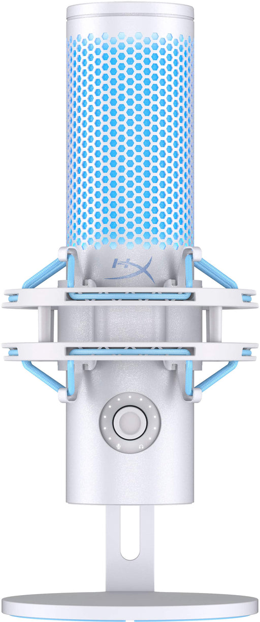 HyperX - QuadCast 2 Wired Multi-Pattern USB Electret Condenser Microphone - Frost/Blue
