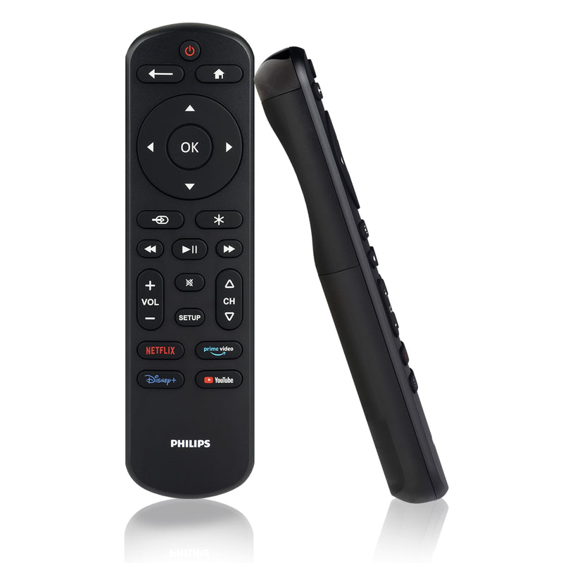 Philips - OneTouch Universal Remote Control for Samsung Smart TV LG Sony VIZIO Fire TV Roku TV Remote Replacement - Black