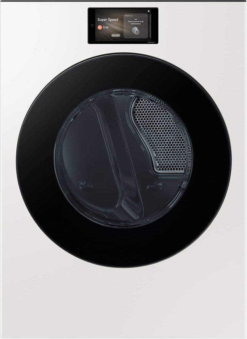 Samsung - 7.6 cu. ft. Bespoke AI Ultra Capacity Front Load Electric Dryer with AI Home and AI OptiDry+ - Ivory