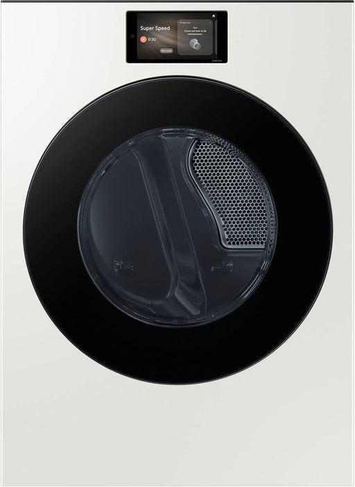 Samsung - 7.6 cu. ft. Bespoke AI Ultra Capacity Front Load Electric Dryer with AI Home and AI OptiDry+ - Ivory