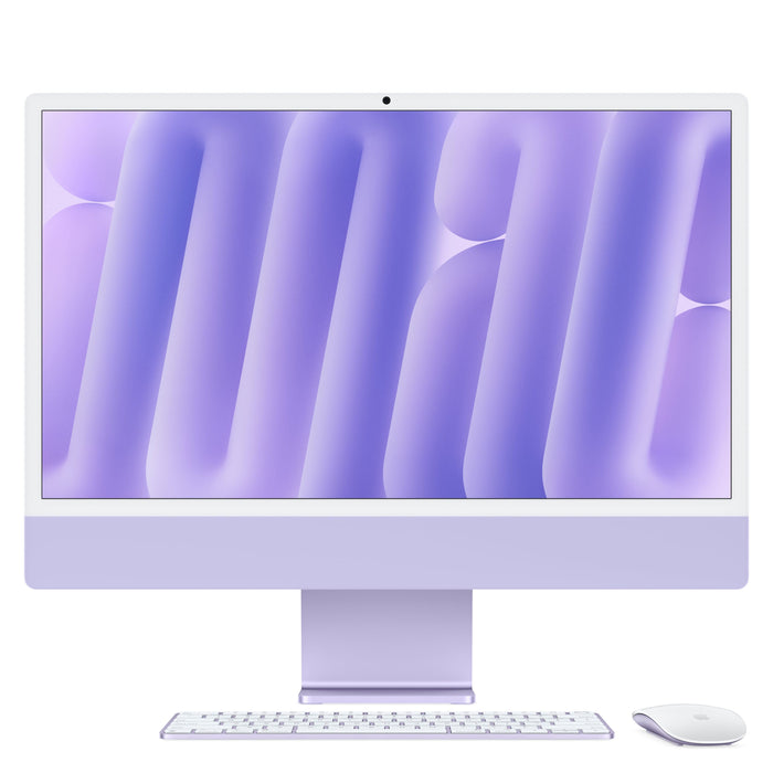 Apple - iMac 24-inch All-in-One - M4 chip - Built for Apple Intelligence - 10 Core CPU - 10 Core GPU - 16GB Memory - 256GB SSD - Purple