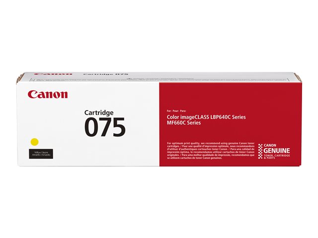 Canon - Toner 075 Standard Yield Toner Cartridge - Yellow