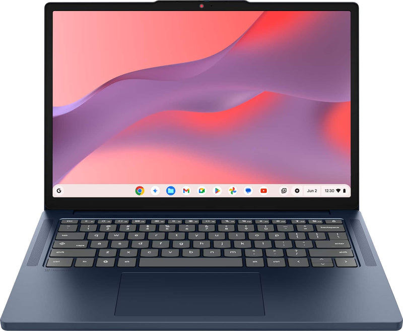Lenovo - IdeaPad Slim 3 Chromebook - 14" 2K Touchscreen Laptop - MediaTek Kompanio 540 2025 - 8GB Memory - 128GB UFS - Cosmic Blue