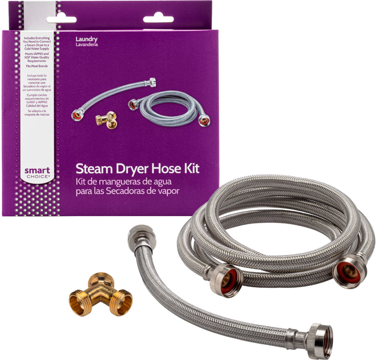 Smart Choice - Steam Dryer Installation Kit - Stainless-Steel