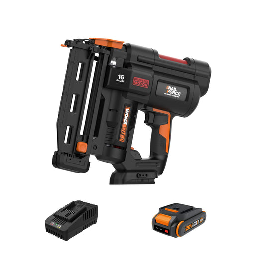 WORX - Nitro WX841L 20V 16GA Brushless Finish Nail Gun (Battery  Charger Included) - Black