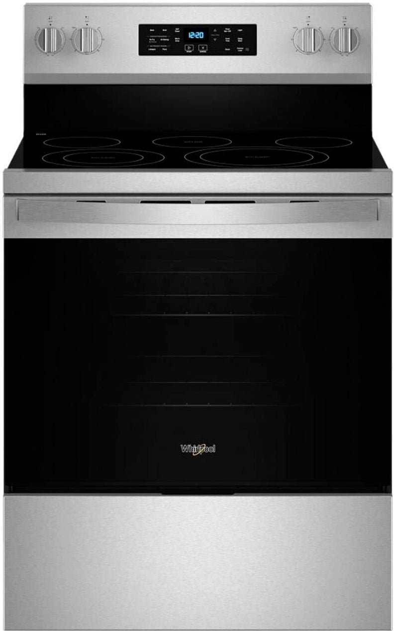 Whirlpool - 5.3 Cu. Ft. Freestanding Electric Convection Range with No Preheat Air Fry and Air Baking - Stainless Steel