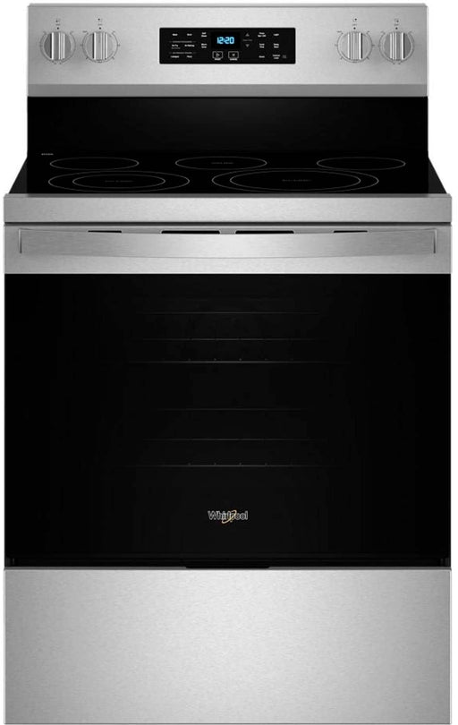 Whirlpool - 5.3 Cu. Ft. Freestanding Single Electric Range with Steam Air Fry and Air Baking - Stainless Steel