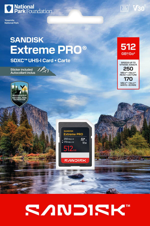 SanDisk - Extreme Pro 512GB SDXC UHS-I National Parks