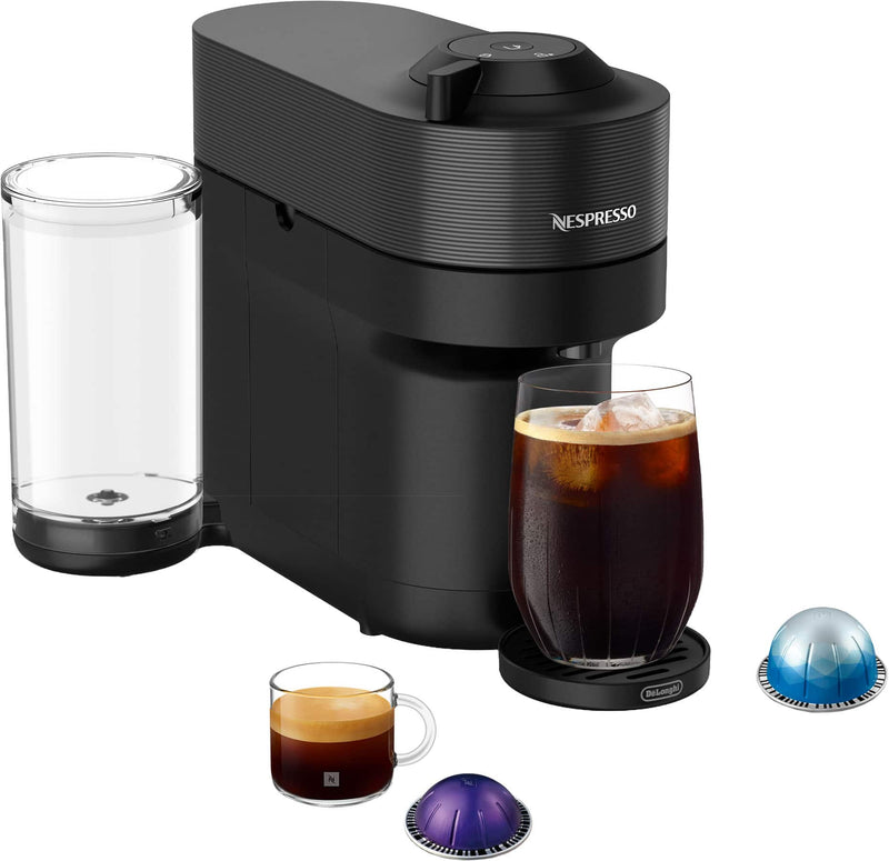 Nespresso - Vertuo Pop+ Coffee and Espresso Maker by De'Longhi - Liquorice Black