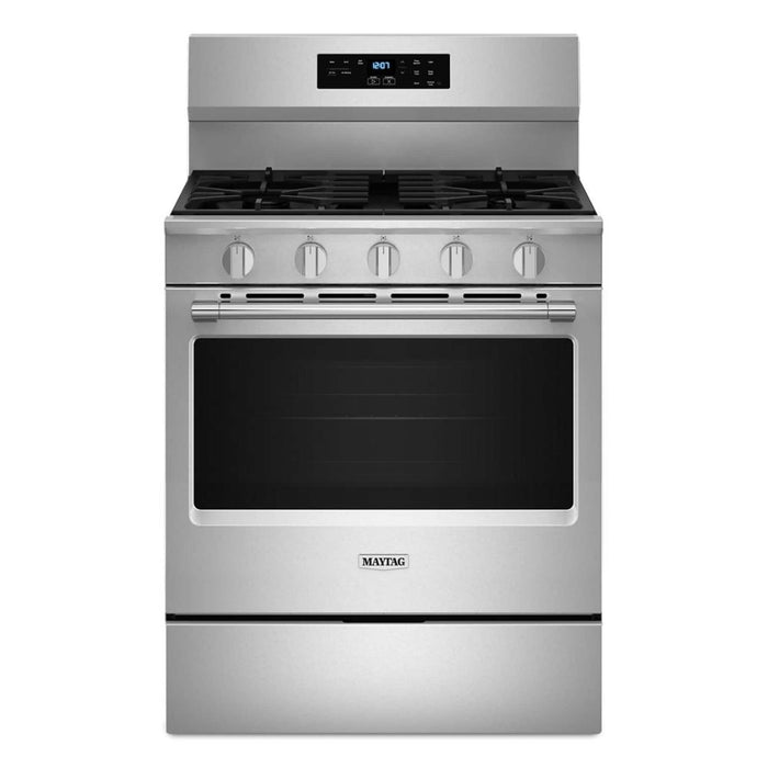 Maytag - 30-Inch Wide Gas Range With No Preheat Air Fry and Air Baking - 5.0 cu. ft. - Stainless Steel