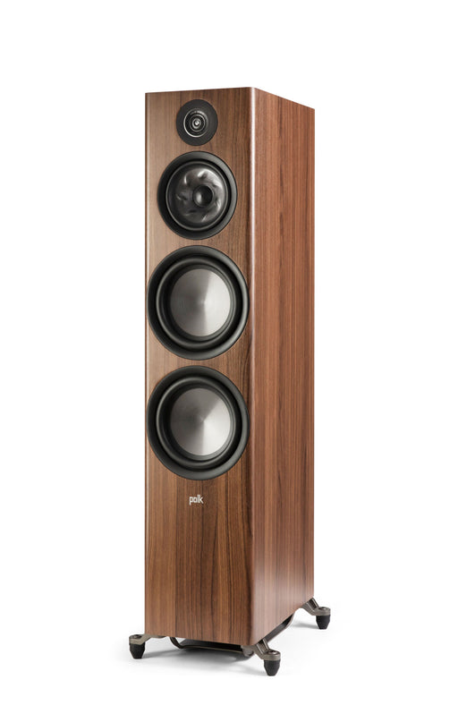 Polk Audio - Polk Reserve R700 Tower Speaker 1" Pinnacle Ring Tweeter Dual 6.5" Turbine Cone Woofers  Dual 8" Long-Throw Drivers - Brown