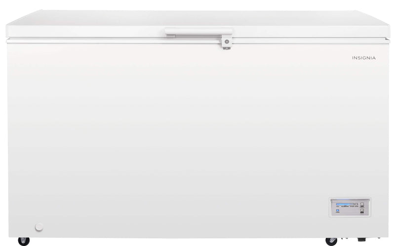 Insignia - 15.6 Cu. Ft. Manual Defrost Garage-Ready Chest Freezer - White