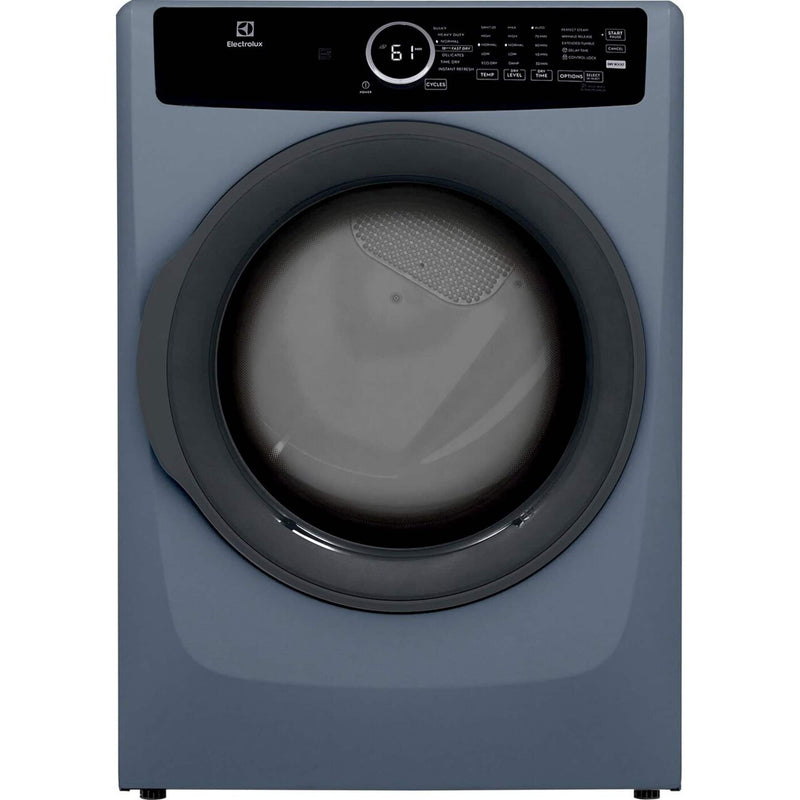 Electrolux - Front Load Perfect Steam Electric Dryer with Instant Refresh  8.0 Cu. Ft - Denim Blue