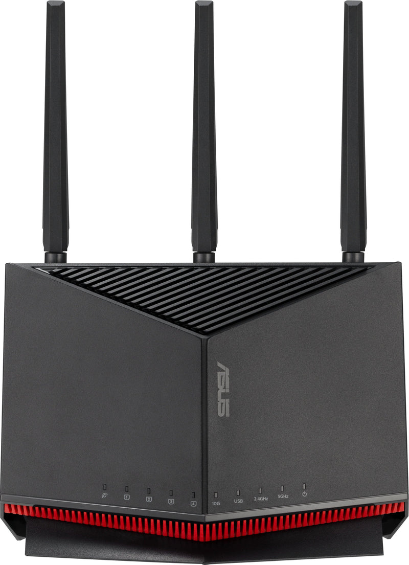 ASUS - RT-BE86U BE6800 Dual-Band Wi-Fi 7 Router - Black