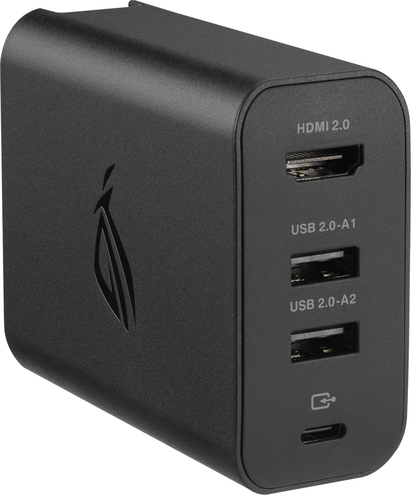 ASUS - ROG 100W Charger Dock for ROG Xbox Ally (HDMI 2.0 USB-A USB-C) - Black