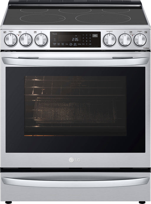 LG - 6.3 Cu. Ft. Smart Slide-In True Convection Range with EasyClean and Air Sous Vide - Stainless Steel