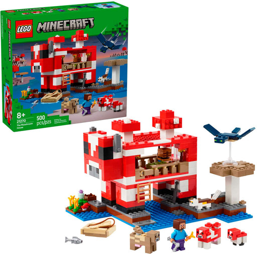 LEGO - Minecraft The Mooshroom House Toy Building Playset Easter Basket Gifts for Kids 21270