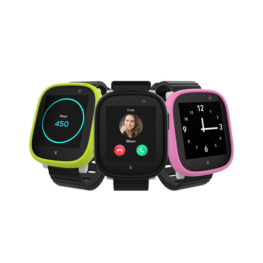 Xplora - Kids' X6Play (GPS + Cellular) Smart Watch 42mm Calls Messages SOS GPS Tracker Camera Step Counter SIM Card - Black
