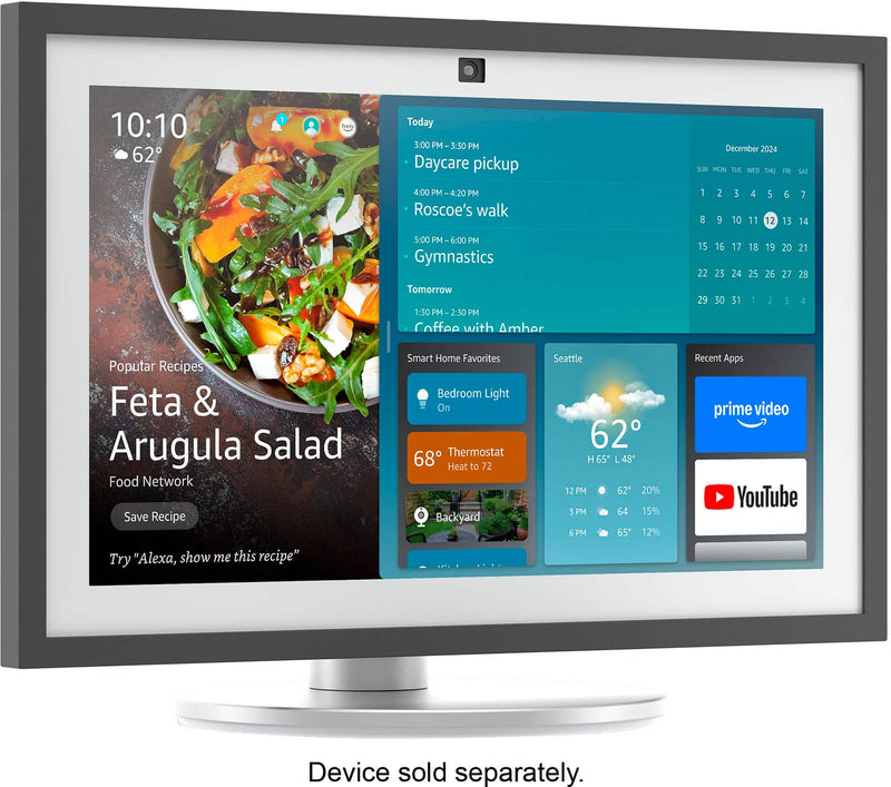 Amazon - Stand for Echo Show 15  Premium Adjustable Stand with 360 Swivel for the Echo Show 15 (sold separately) - Aluminium