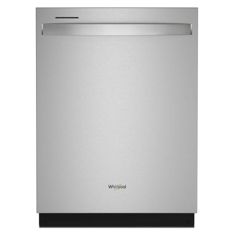 Whirlpool - 24" Top Control Built-in Tub Dishwasher with 3rd Rack Water Repellent Silverware Basket 41 dBA - Stainless Steel