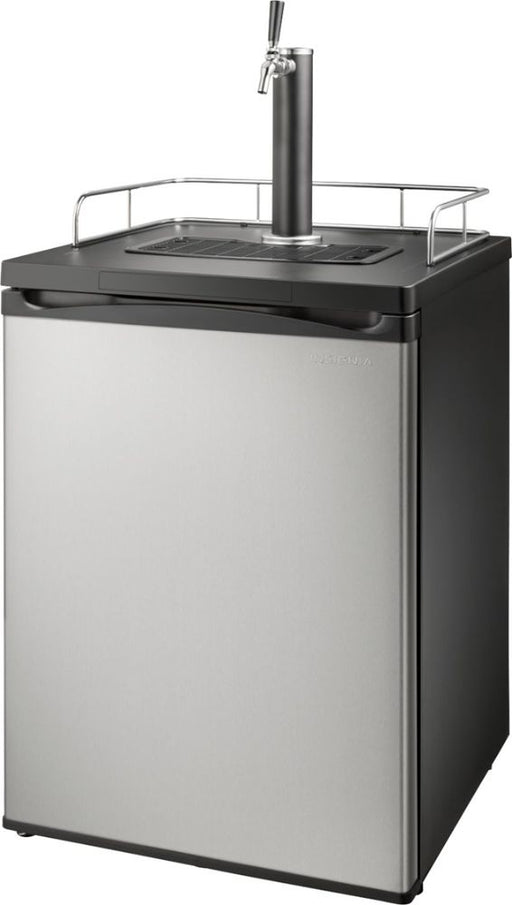 Insignia - 5.6 Cu. Ft. 1-Tap Beverage Cooler Kegerator - Stainless Steel