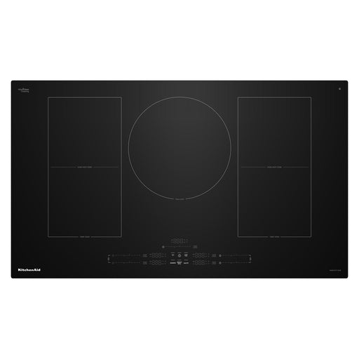 KitchenAid - 36" Electric Induction Cooktop with 5 Cooking Zones and Temp Cook Induction Technology - Black