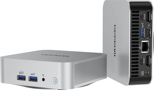 GEEKOM - A5 Pro Mini PC with AMD Ryzen 5 7530U 16GB DDR4 RAM 512GB NVMe SSD - Silver