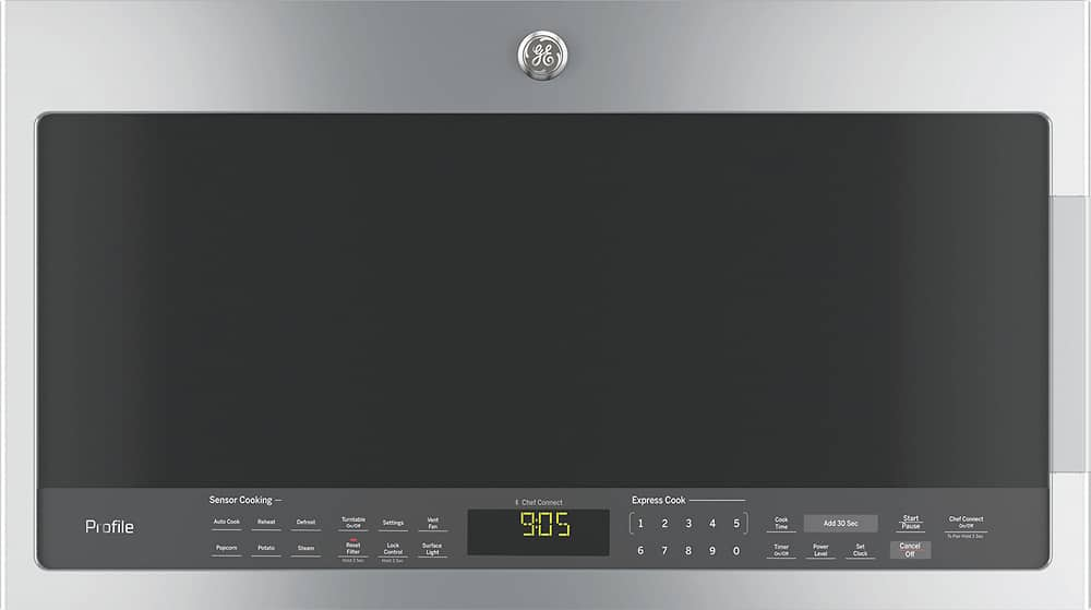 GE Profile - 2.1 Cu. Ft. Over-the-Range Microwave with Sensor Cooking - Stainless Steel