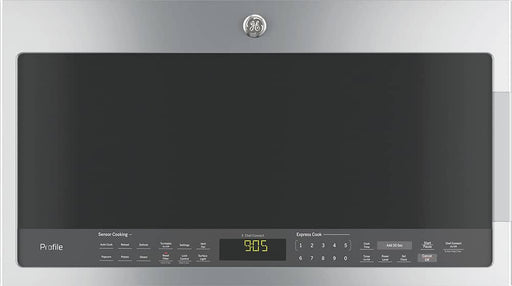 GE Profile - 2.1 Cu. Ft. Over-the-Range Microwave with Sensor Cooking - Stainless Steel