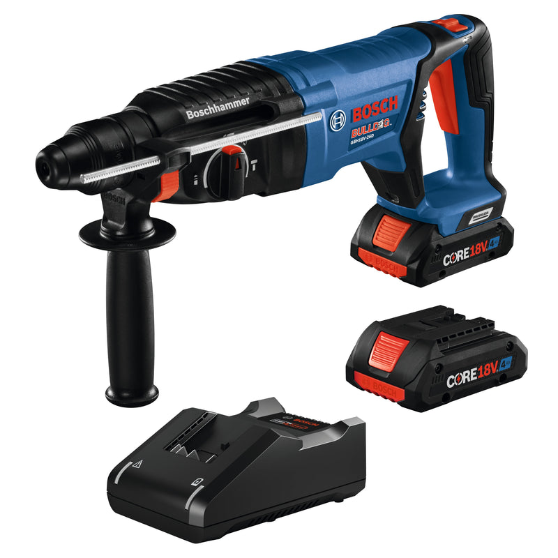 Bosch Bulldog 18-volt 4 -Amp 1-in SDS-plus Variable Speed Cordless Rotary Hammer Drill