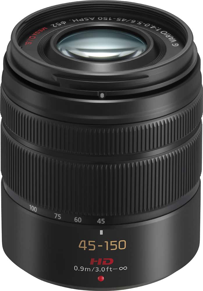 Panasonic - Lumix G Vario 45-150mm f/4.0-5.6 ASPH. Mega O.I.S. Zoom Lens H-FS45150K - blk