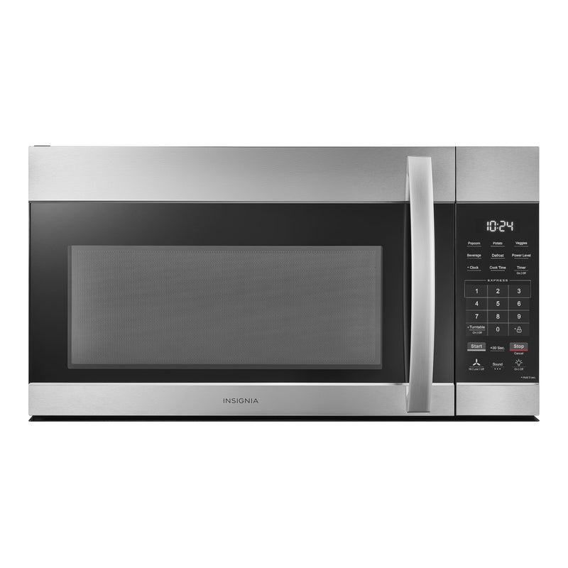 Insignia - 1.7 Cu. Ft. Over-the-Range Microwave with 2-Stage Cooking - Stainless Steel