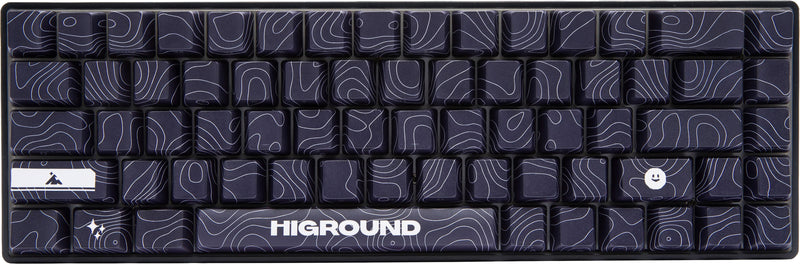 Higround - Basecamp 65+ 65 Wired Mechanical Lubed TTC Milky Switch Gaming Keyboard with RGB Backlighting - BlackIce