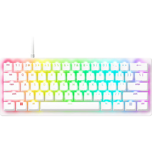 Razer - Huntsman V3 Pro Mini 60 Wired Analog Optical Linear Switch Gaming Keyboard with Snap Tap - White