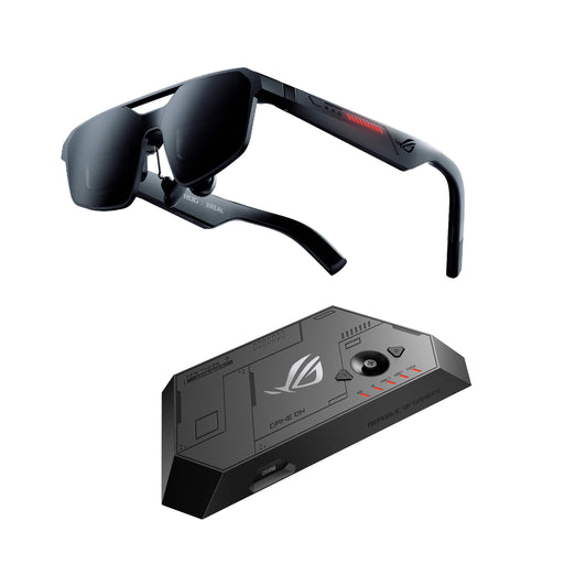 ASUS - ROG XREAL R1 Gaming AR Glasses - 171" FHD 240Hz 0.01ms for ROG Ally PC and Console (Narrow IPD 57-66mm) - Black