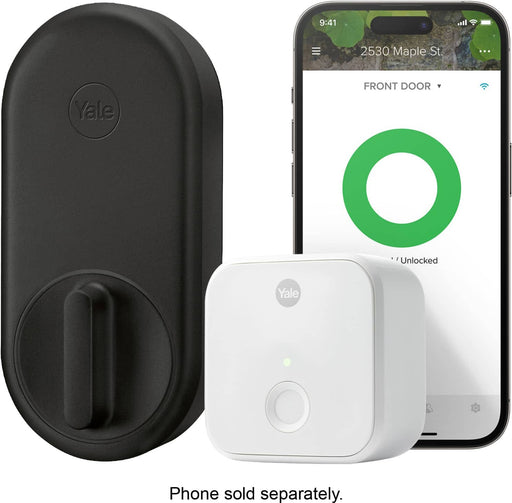 Yale - Smart Lock Conversion Kit  Works with Existing Deadbolt  Keys  Wi-Fi Access - Black