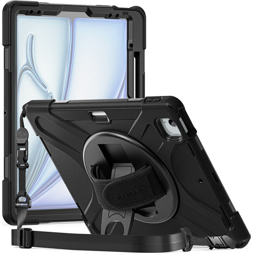SaharaCase - Raider-X Series Heavy-Duty Case for Apple iPad Air 13" M3/M2 - Scorpion Black