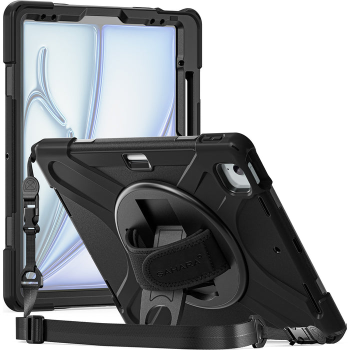 SaharaCase - Raider-X Series Heavy-Duty Case for Apple iPad Air (M2) 13" 2024 - Scorpion Black