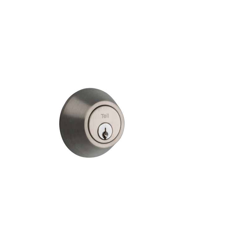 Tell Manufacturing DB2000 Deadbolt Satin Stainless Steel Double Cylinder Deadbolt