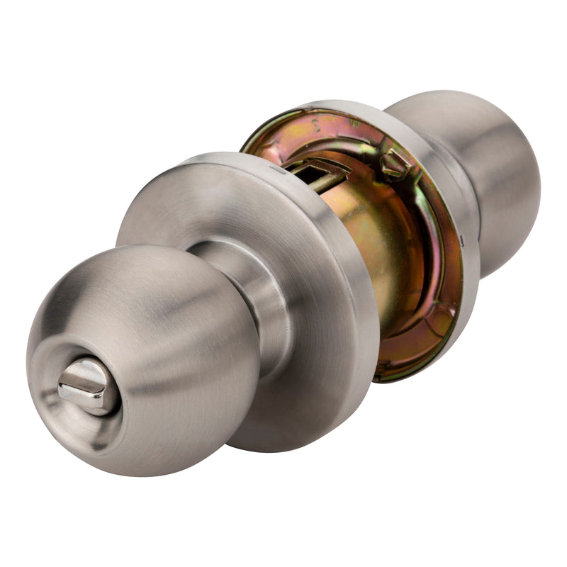 Tell Manufacturing KC2300 Empire Satin Stainless Steel Interior or Exterior Keyed Entry Door Knob