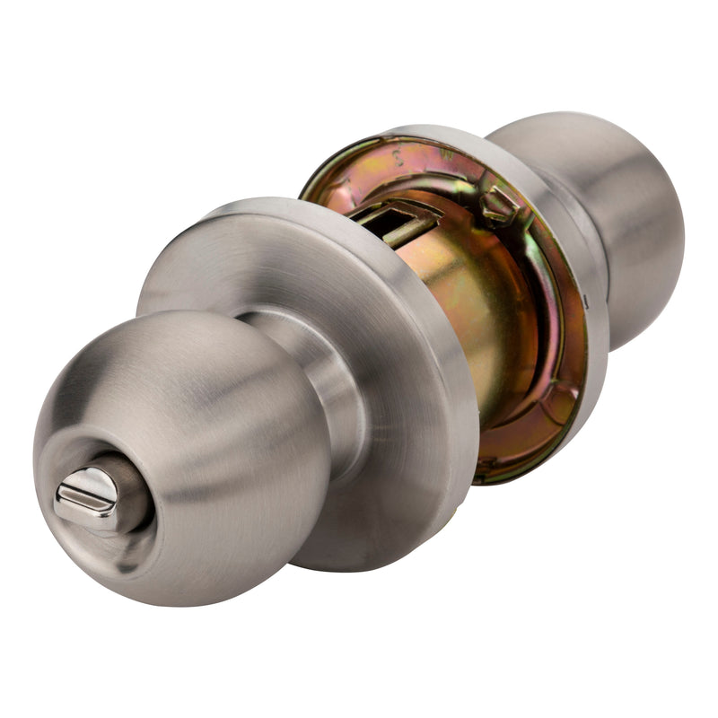 Tell Manufacturing KC2300 Empire Satin Stainless Steel Interior or Exterior Keyed Entry Door Knob