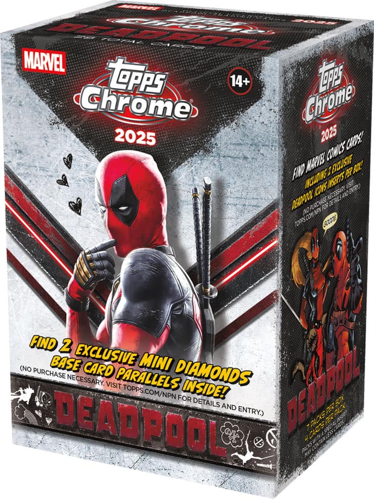 2025 Topps Chrome Deadpool Blaster Box