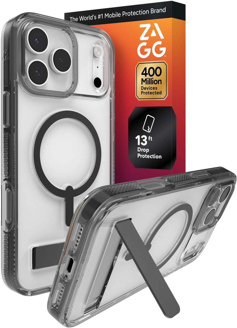 ZAGG - Santa Cruz Snap with Kickstand for Apple iPhone 17 Pro Max - Jet Black