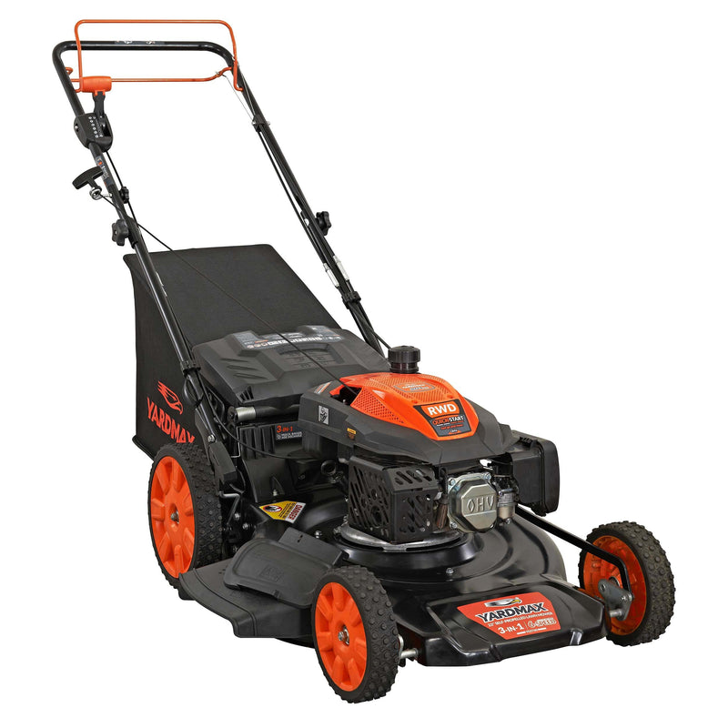 YARDMAX YG2760 22-in Gas Self-propelled lawn mower with 201-cc YARDMAX Engine