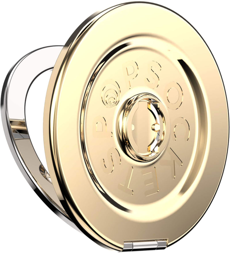 PopSockets - MagSafe Kick-Out BASE Only Compatible Only with PopTops Universal Magnetic Grip Base for Cell Phones - Gold