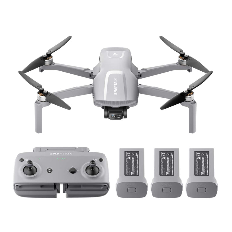 Snaptain - P40 LITE 3-Axis Gimbal Camera Drone Bundle - Gray
