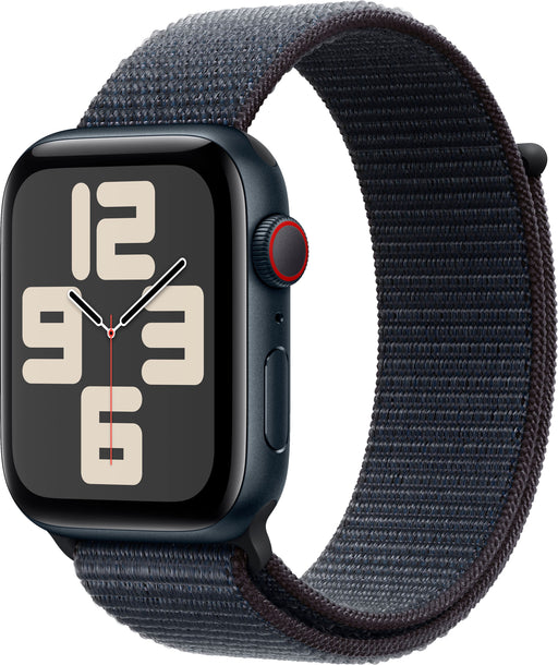 Apple Watch SE 2nd Generation (GPS+Cellular) 44mm Aluminum Case with Ink Sport Loop - Midnight - (2024)