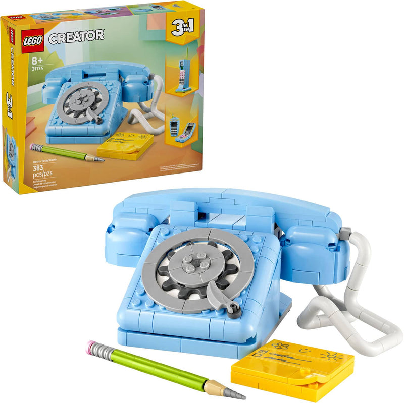 LEGO - Creator 3 in 1 Retro Telephone Kids Building Toy Easter Basket Gifts for Kids 31174