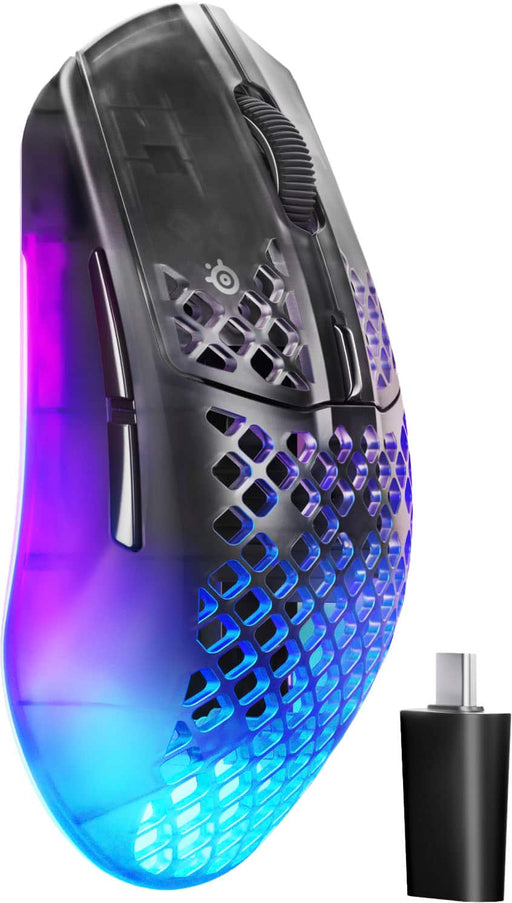 SteelSeries Aerox 3 Gen 2 - mouse - 2.4 GHz Bluetooth 5.0 - shadow